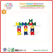 Jardim de infância Jogue Brinquedos Criatividade infantil Conjunto de construção de madeira colorida